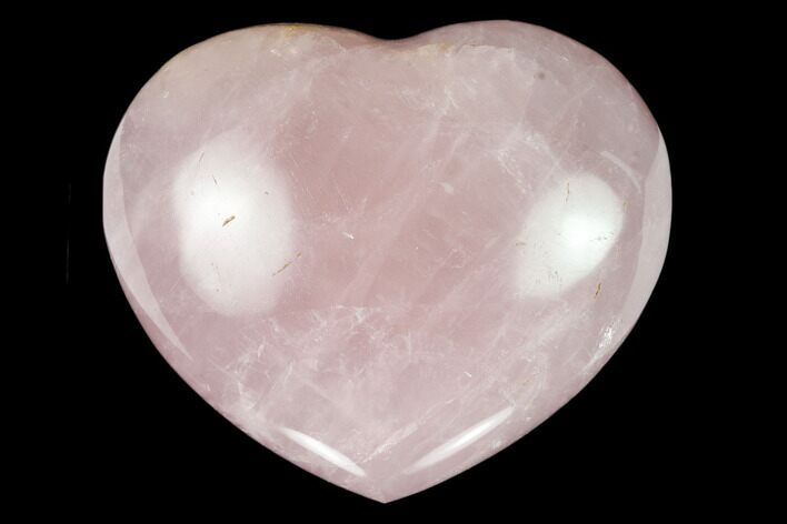Polished Rose Quartz Heart - Madagascar #129040